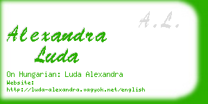 alexandra luda business card